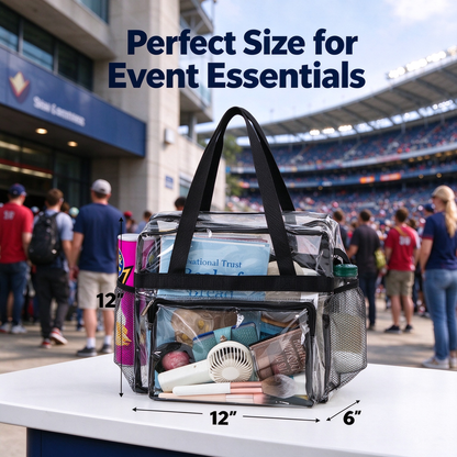 👛Transparent large capacity handbag