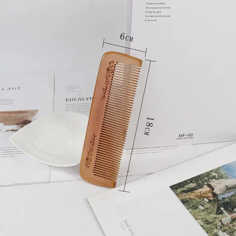 🧘🍑 Pressure Relief Peachwood Massage Comb