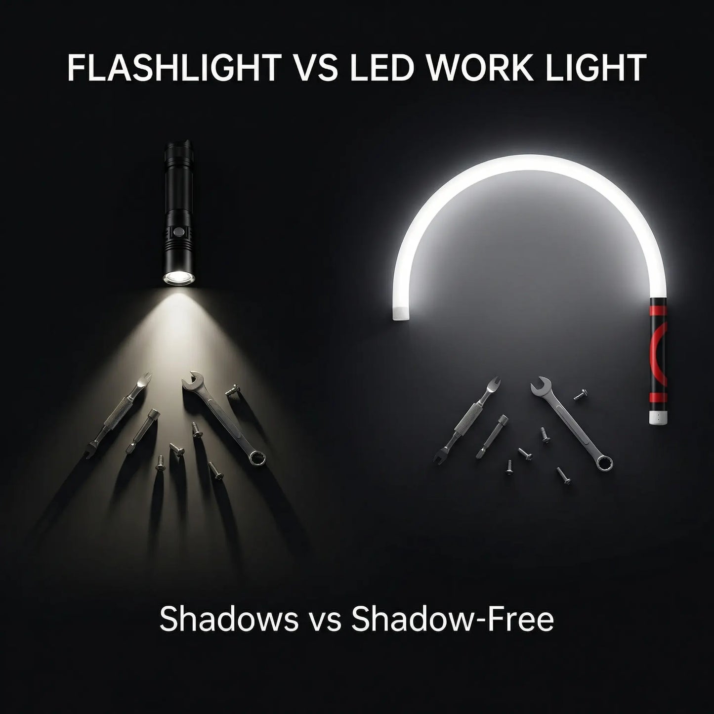 Bendable LED Flashlight Stick – 27" Flexible LED Work Light