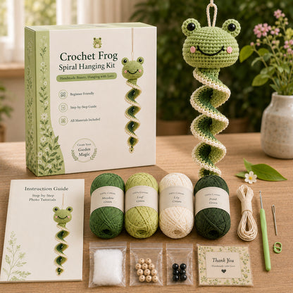 🌿 All-in-One Crochet Animal Hanging Kit | Relaxing & Easy DIY Craft for Beginners 🧶