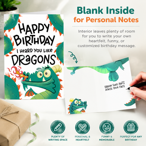 😂💌"I Heard You Like Dragons" Funny Birthday Card