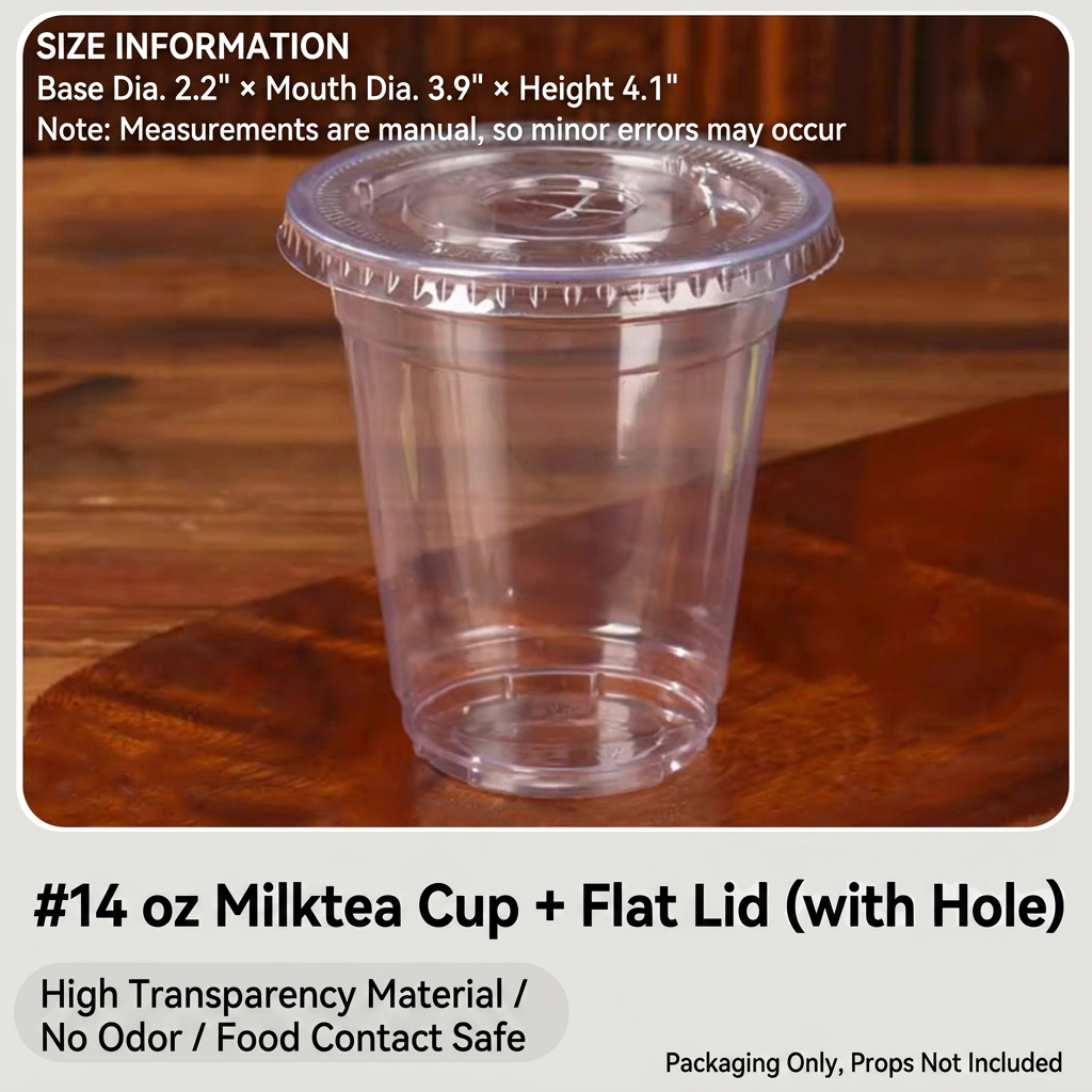 🚰Disposable To-Go Plastic Cups with Lids, 10 Pack