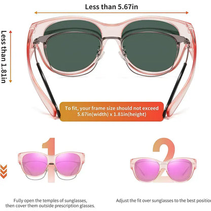 🕶️✨ UV400 Oversized Square Full-Rim Sunglasses Frames