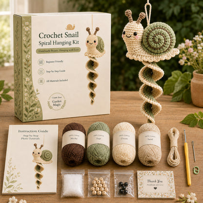 🌿 All-in-One Crochet Animal Hanging Kit | Relaxing & Easy DIY Craft for Beginners 🧶