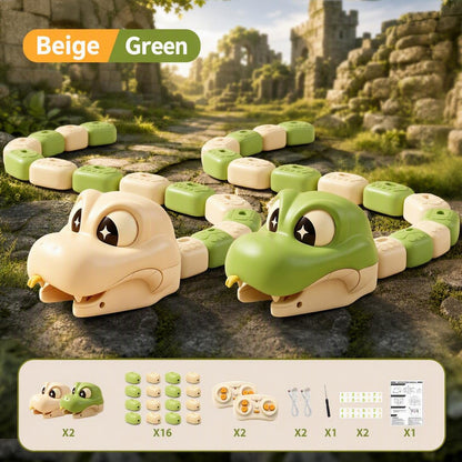 Remote Control Snake Toy with Magnetic Blocks