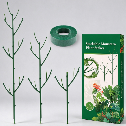🌿6 Pcs Stackable Monstera Plant Support – Support for Climbing and Potted Plants