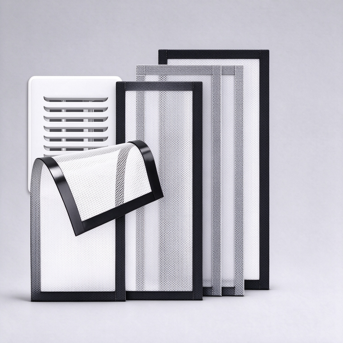 🧲 6-Piece Magnetic Floor Vent Cover Set — Mesh design; easy to install and clean