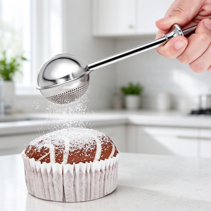🥄Stainless Steel Long-Handled Mesh Flour Sifter/Duster — Suitable for Various Powders