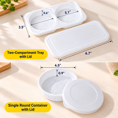 🥩Burger Patty Press and Freezer Container Set – Versatile & Convenient – 10-Piece Burger Patty Mold Set