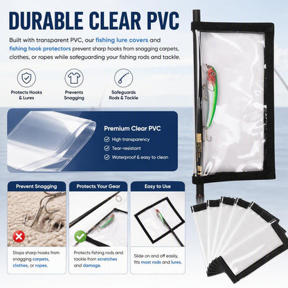 PVC Clear Hook-and-Loop Lure Protective Sleeve（2PCS）