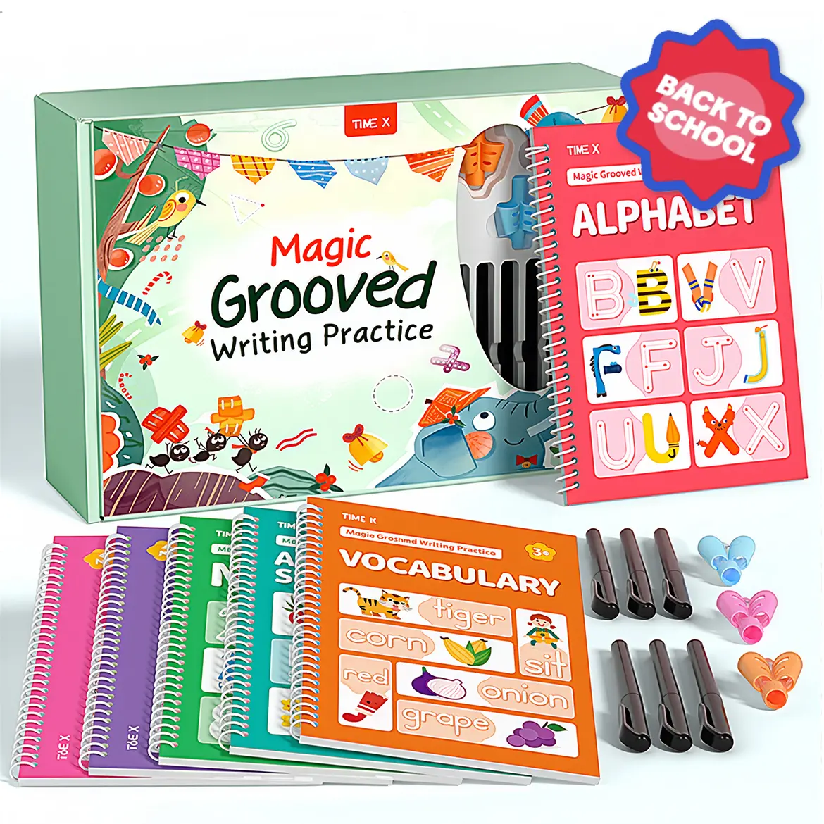 📚 Reusable Grooved Handwriting Workbook for Kids