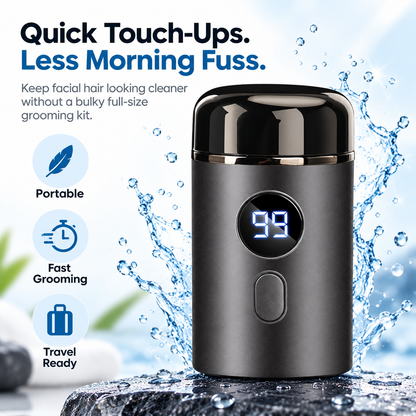 Mini Portable Electric Shaver Pocket-Size Razor With LED Display