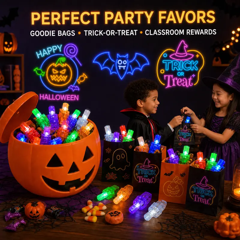 36PCS Halloween And Christmas LED Projection Finger Lights