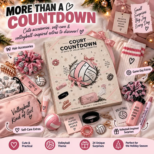 🏐Volleyball Advent Calendar – 24-Day Christmas Countdown Gift for Girls, Players & Teammates
