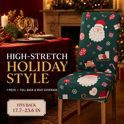 ✨ Transform Your Dining Room in Seconds! 🎄 Ultra-Stretch Christmas Chair Covers 🪑🔥