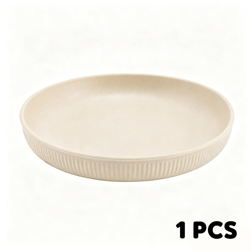 🍽️ Never Worry About Broken Dishes Again! Unbreakable Wheat Straw Dinner Plates 🌾✨