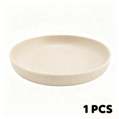 🍽️ Never Worry About Broken Dishes Again! Unbreakable Wheat Straw Dinner Plates 🌾✨