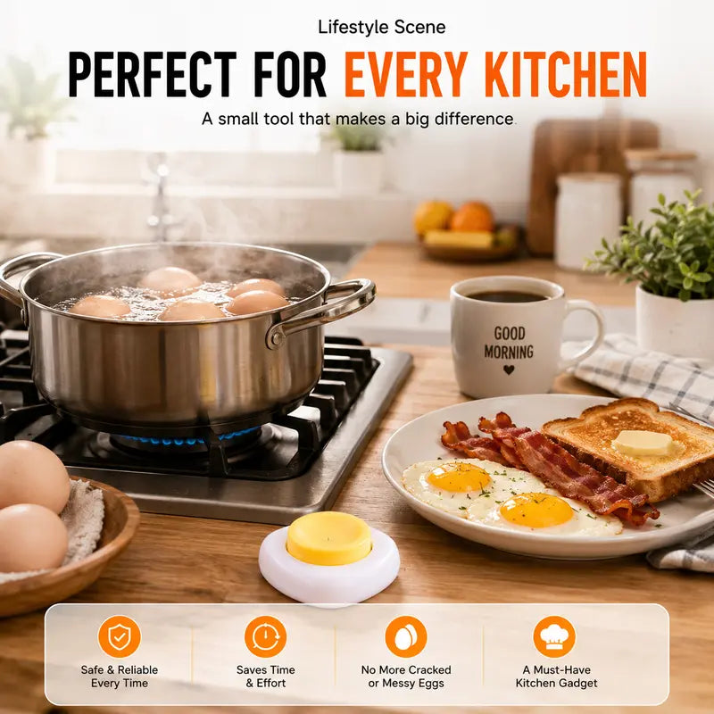 2PCS Egg Piercer with Stainless Steel Needle, Helps Prevent Shell Cracks