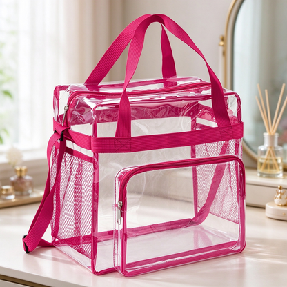 👛Transparent large capacity handbag