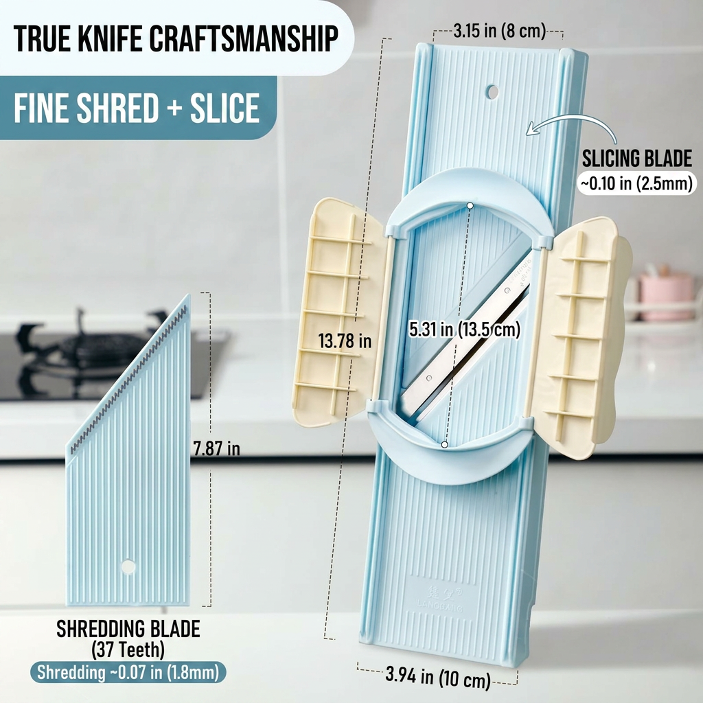 🔪2-in-1 Multi-Function Handheld Slicer and Shredder