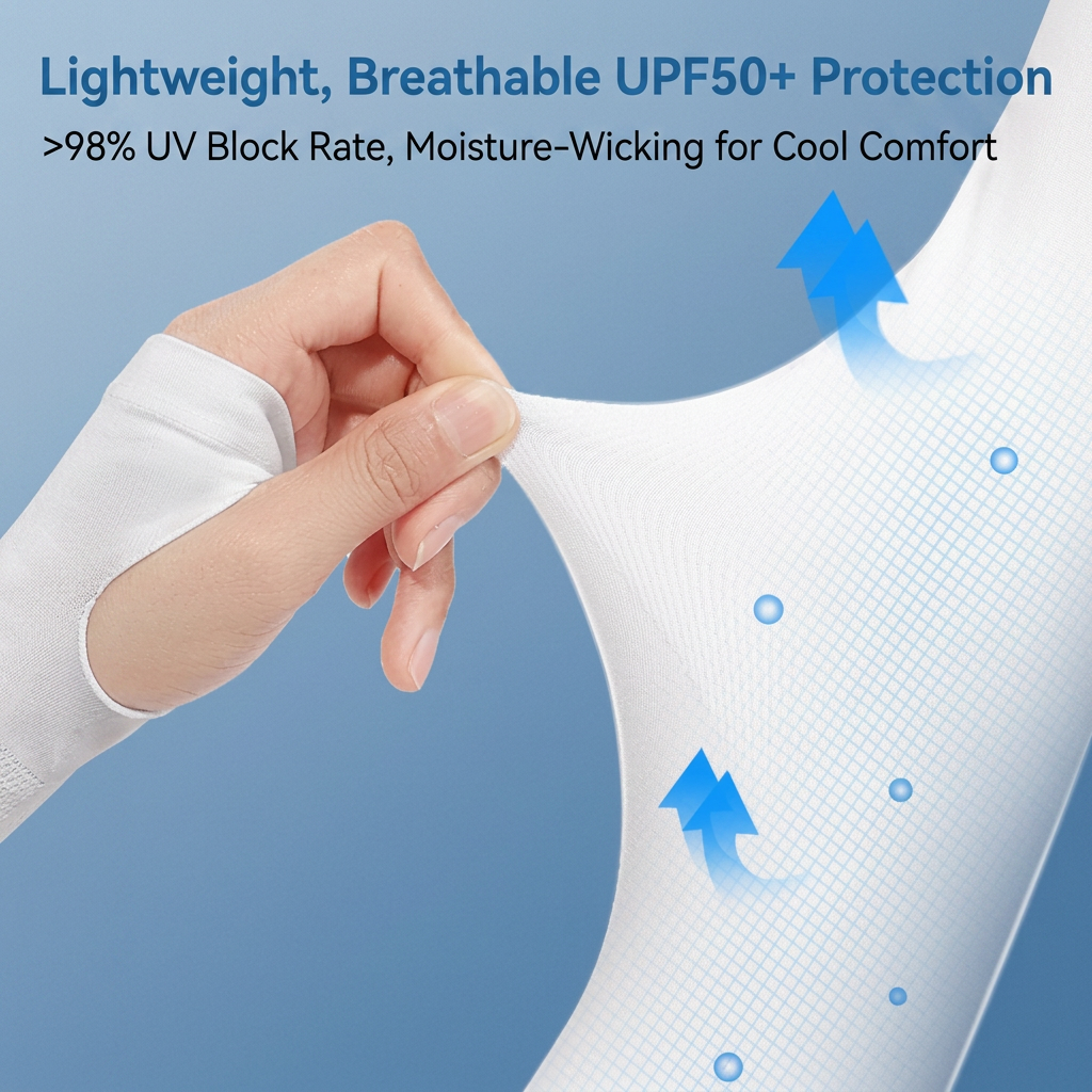 ❄️Dual-Purpose Summer Cooling UV Protection Arm Sleeves (1 Pair)