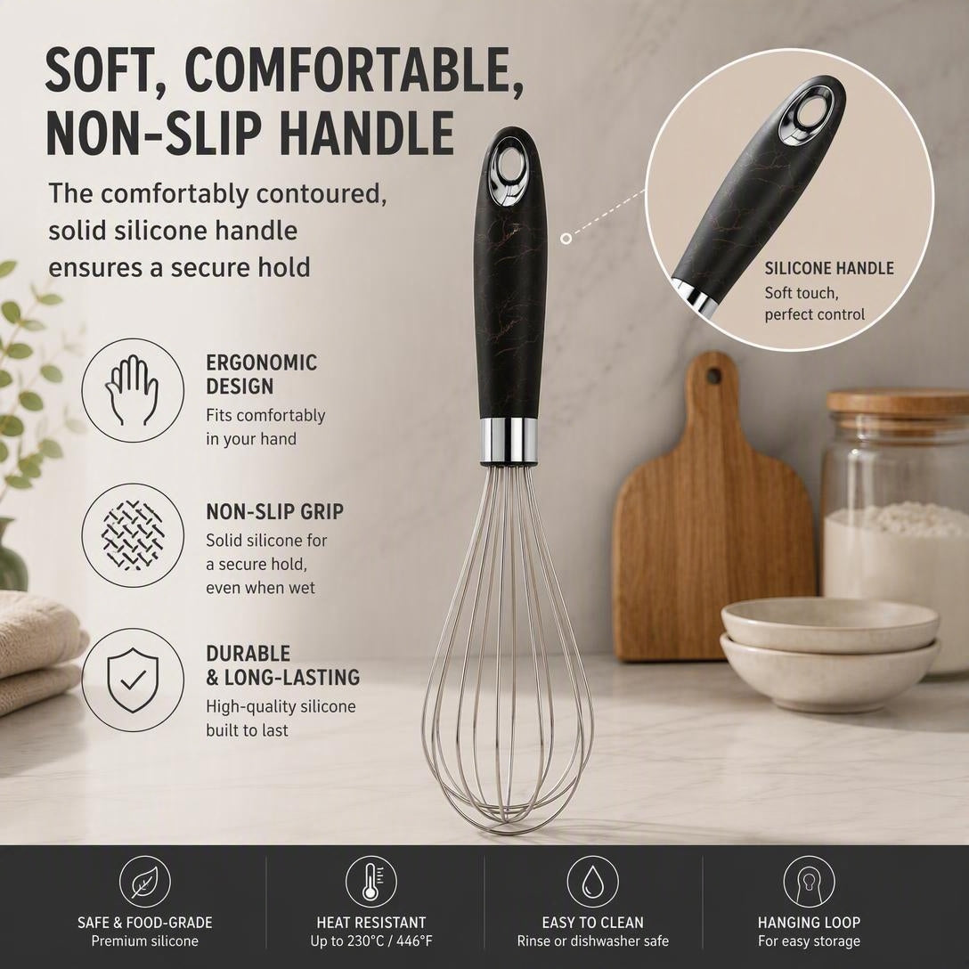 Stainless Steel Manual Egg Beater Kitchen Mixer