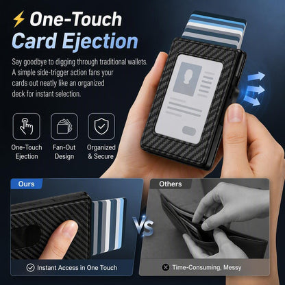 💥Men's wallet - Pop-up card holder, cash slot and credit card slot