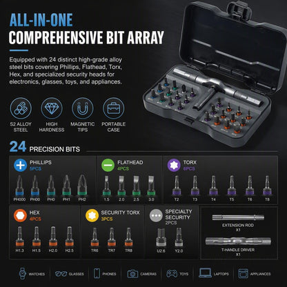 🔧24-in-1 Multifunctional Screwdriver Set