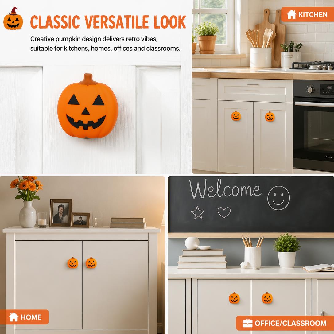 🎃✨Decorative Knob Sleeves - Pumpkin Lanterns - 12-pack