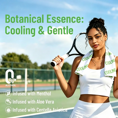 🌊🧊 10-Pack Menthol Cooling Towels Wipes, Instant & Long Lasting Cooling Relief