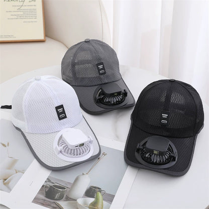 🔥Hot Sale - 50% OFF🔥Breathable Baseball Cap with Solar Fan