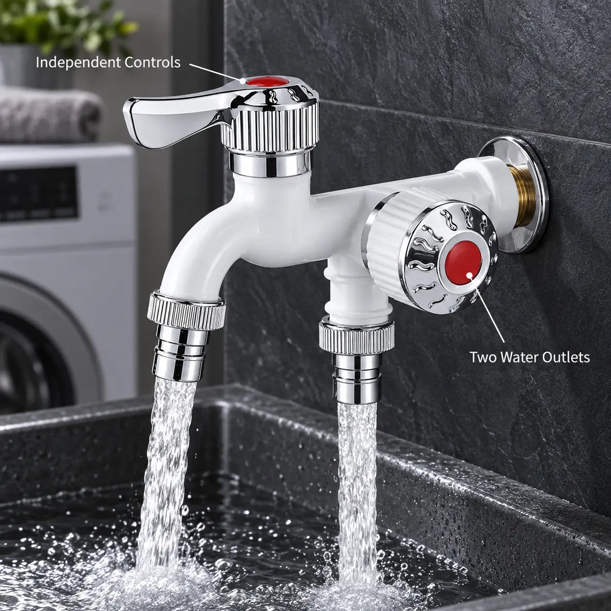 🚰 2-in-1 Dual Outlet Utility Faucet