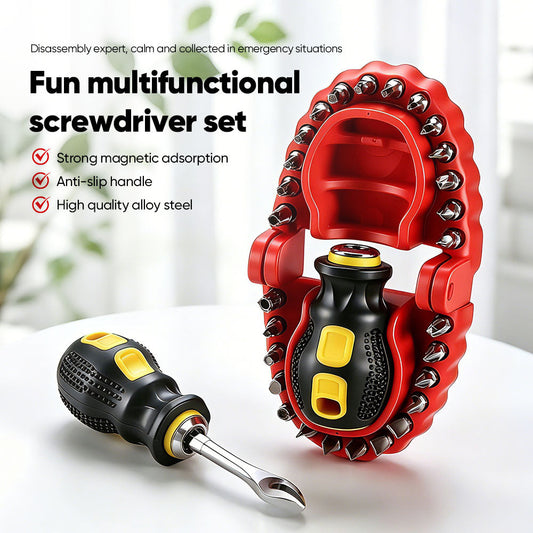 Fvaulity™ Multifunctional Tooth-Shaped Screwdriver Set