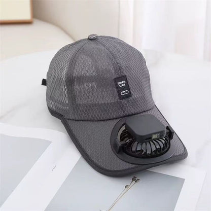 🔥Hot Sale - 50% OFF🔥Breathable Baseball Cap with Solar Fan