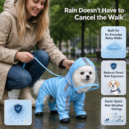 🌧️🐾Full-body dog raincoat