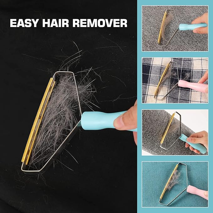 🐾Multi-functional powerful pet hair removal tool