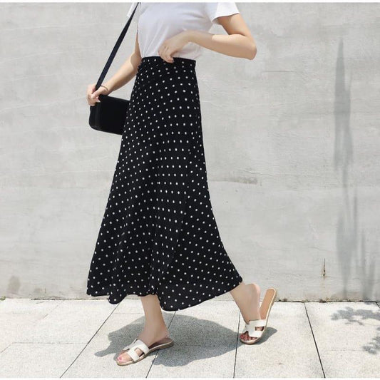 🔥Hot Sale 49% off🌟🍒 Women Vintage Polka Dot Slim High Waist Dress