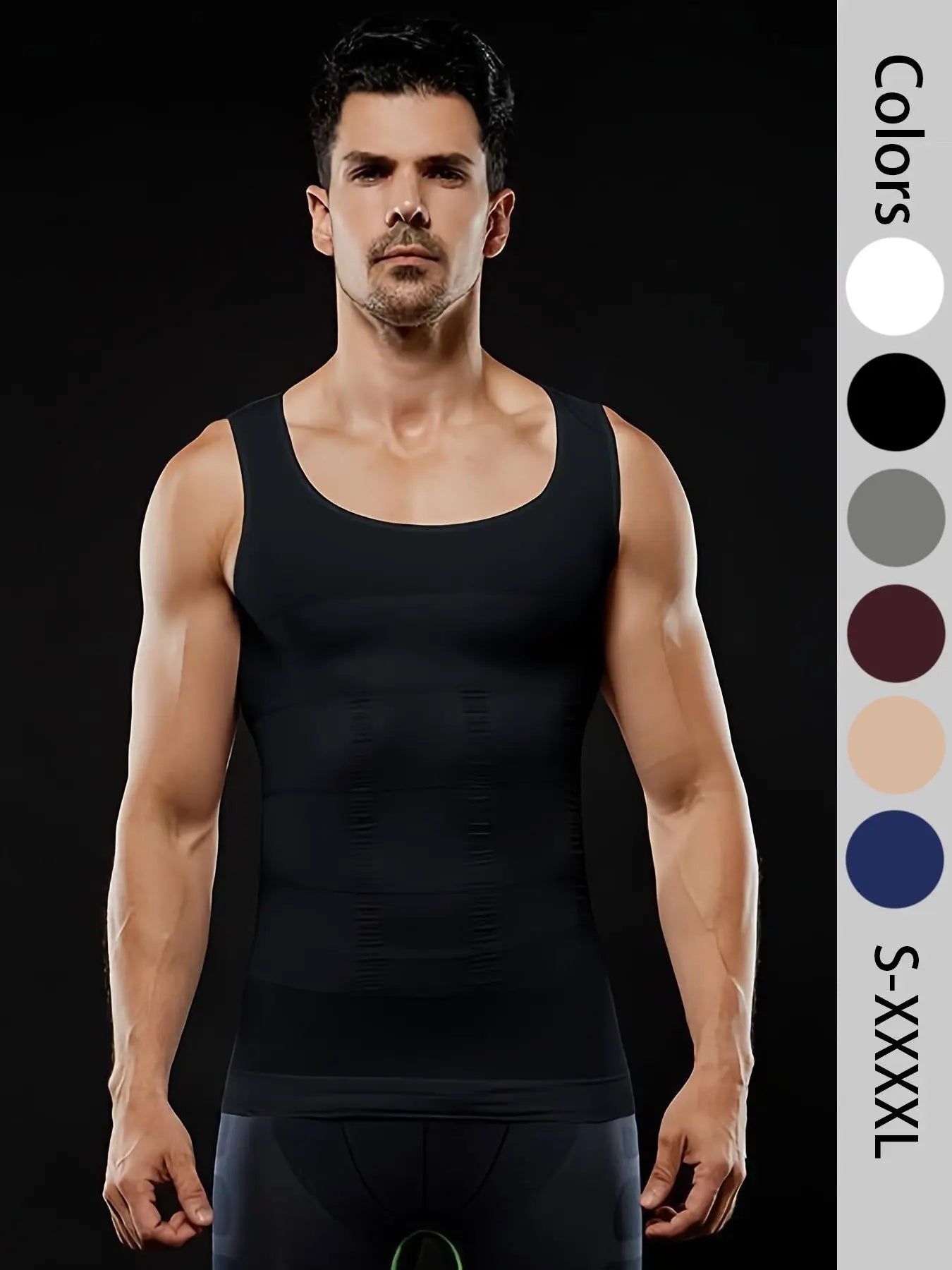 🔥Hot Sale 49% off🌟💪 Men Seamless Compression Tank Top Slim Fit Body