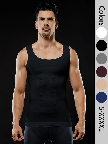 🔥Hot Sale 49% off🌟💪 Men Seamless Compression Tank Top Slim Fit Body