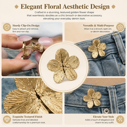 🌸Stylish floral waist belt