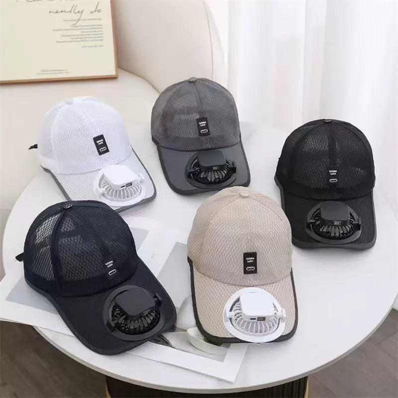 🔥Hot Sale - 50% OFF🔥Breathable Baseball Cap with Solar Fan