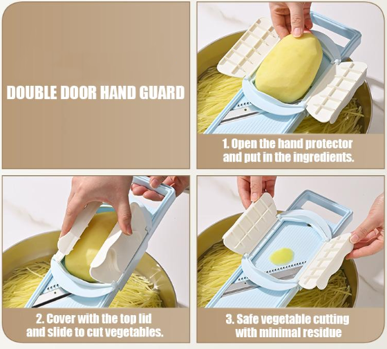 🔪2-in-1 Multi-Function Handheld Slicer and Shredder