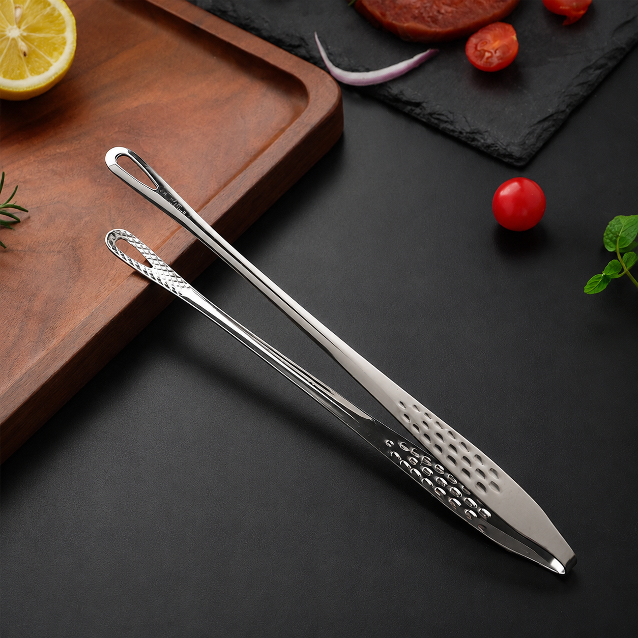 Small Silver Barbecue Tongs(9.45In/24cm)