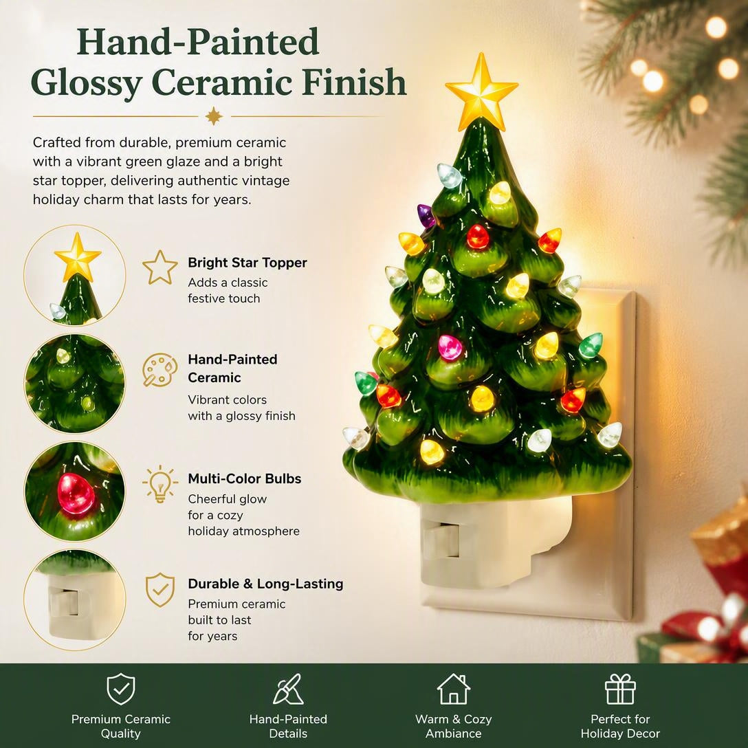 🎄Retro decorative Christmas tree night lights