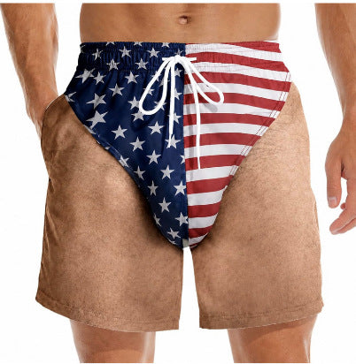 🏖️🩳American flag freedom cool and quick-drying beach shorts