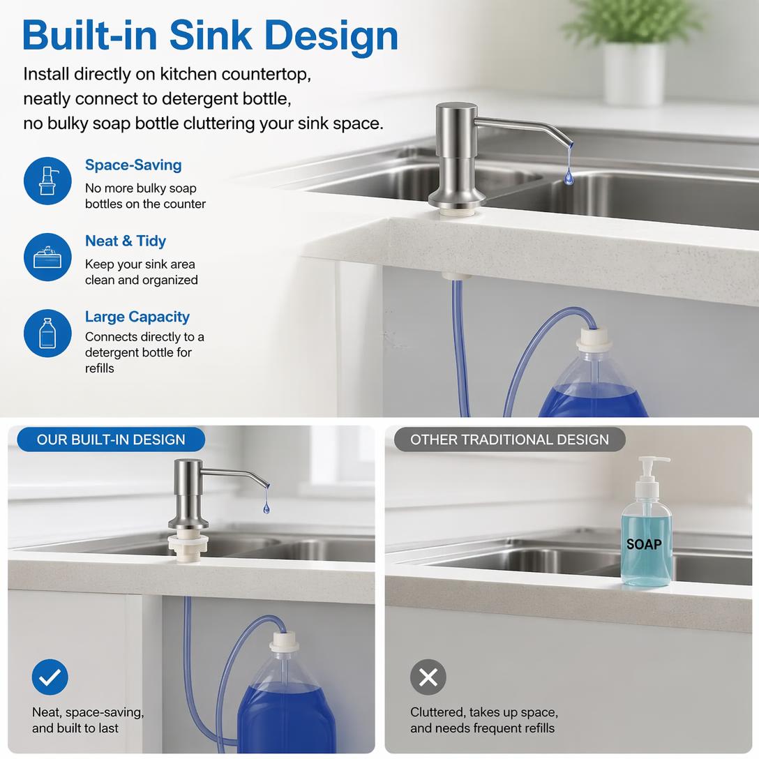 💧Kitchen sink detergent dispenser