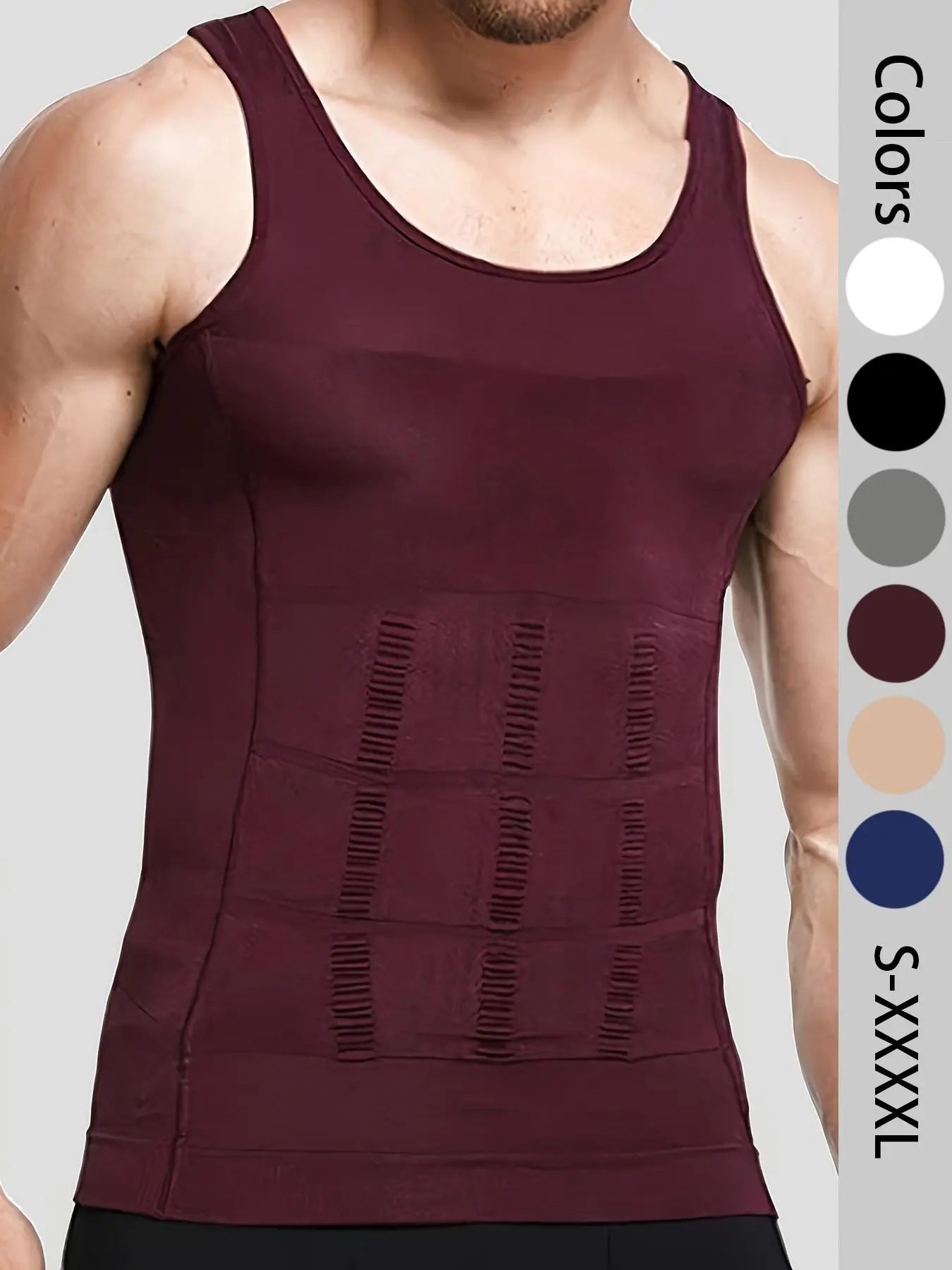 🔥Hot Sale 49% off🌟💪 Men Seamless Compression Tank Top Slim Fit Body