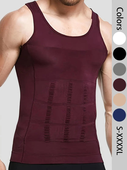 🔥Hot Sale 49% off🌟💪 Men Seamless Compression Tank Top Slim Fit Body