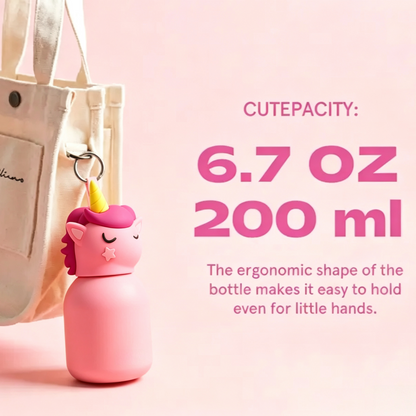 🐻✨ Mini stainless steel cartoon water bottle