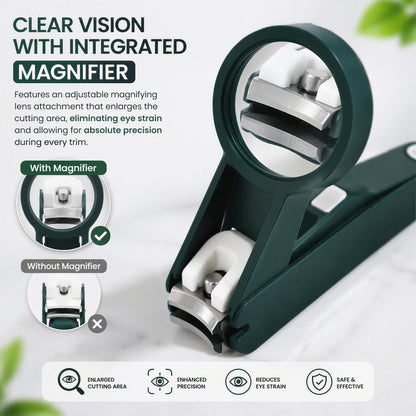 🔍👴Magnifying glass nail clippers – Ideal for Elderly, Adults & Kids Nail Care Tool